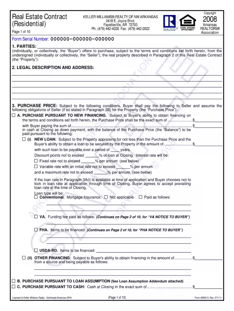 arkansas realtors association forms Preview on Page 1