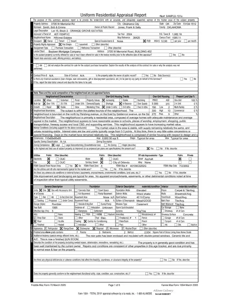 sample appraisal report pdf Preview on Page 1