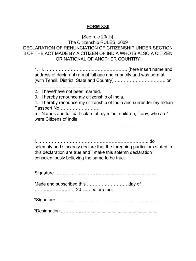 declaration india Preview on Page 1