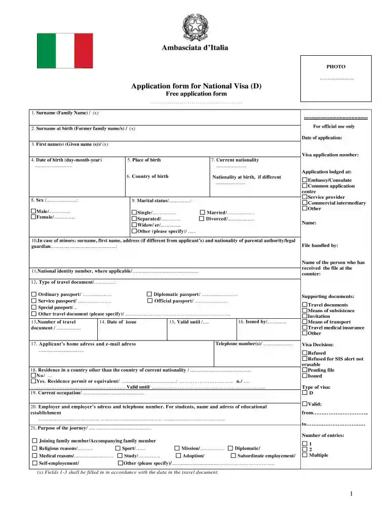 invitation letter for visa italy pdf Preview on Page 1
