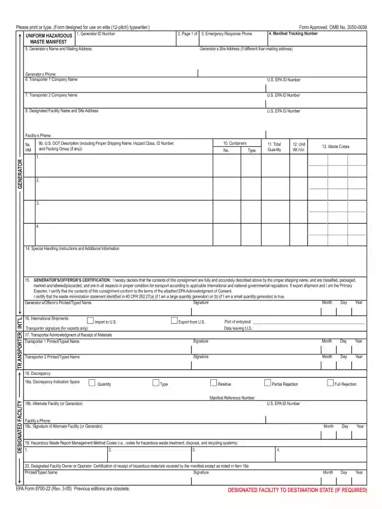 form 8700 22 Preview on Page 1