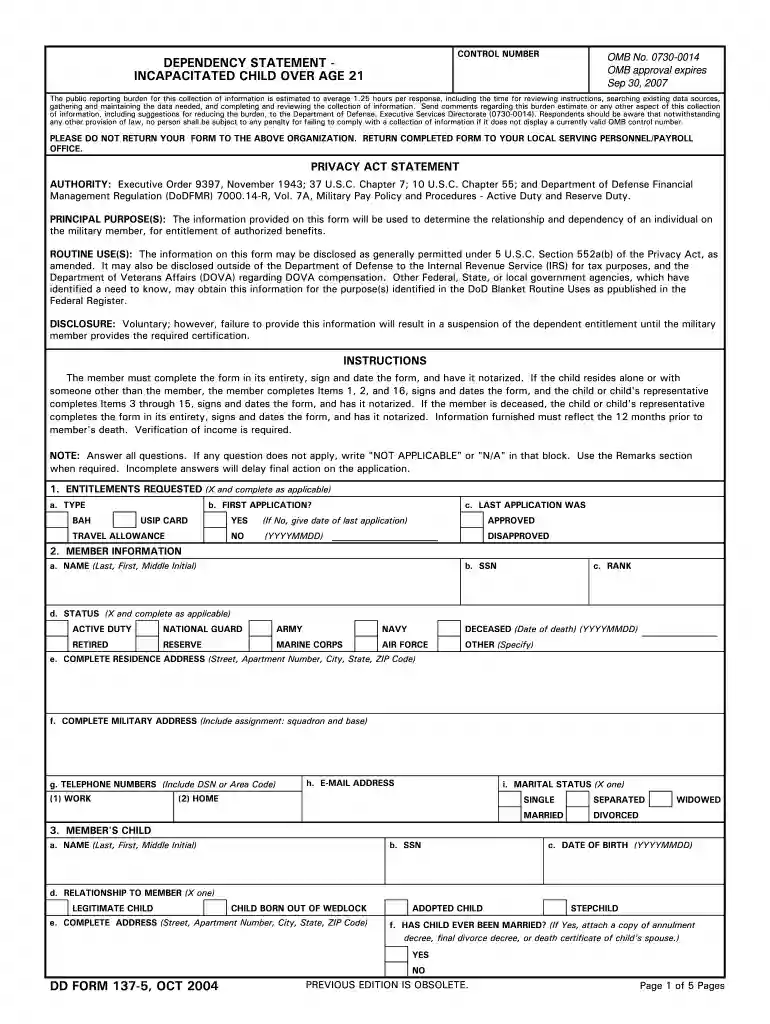 form 137 meaning Preview on Page 1