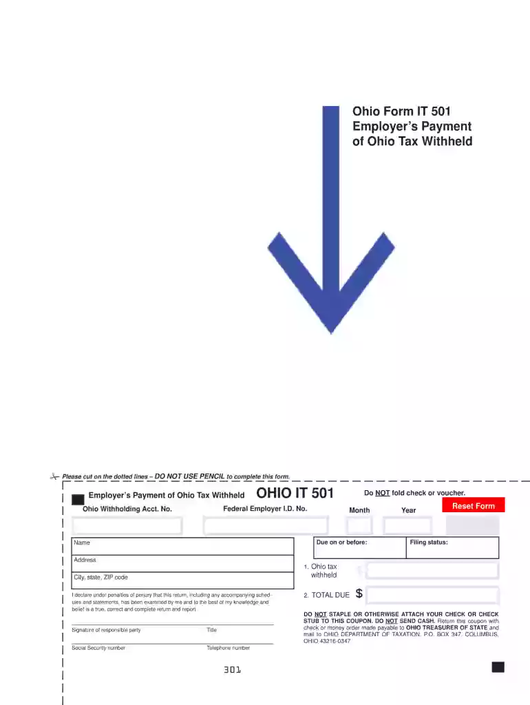 state of ohio fillable forms Preview on Page 1
