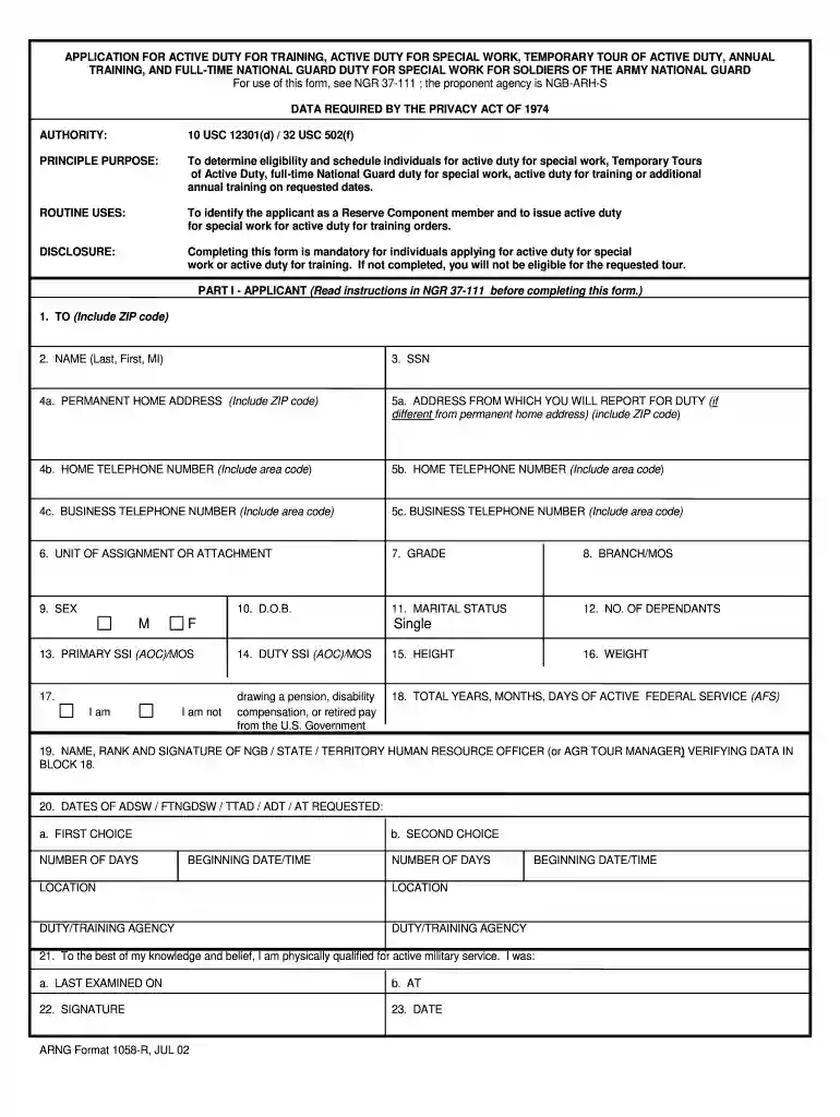 da form 1058 fillable Preview on Page 1