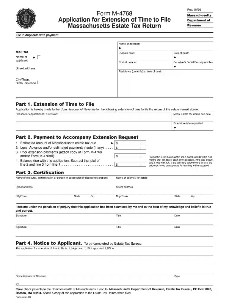 form 4768 Preview on Page 1