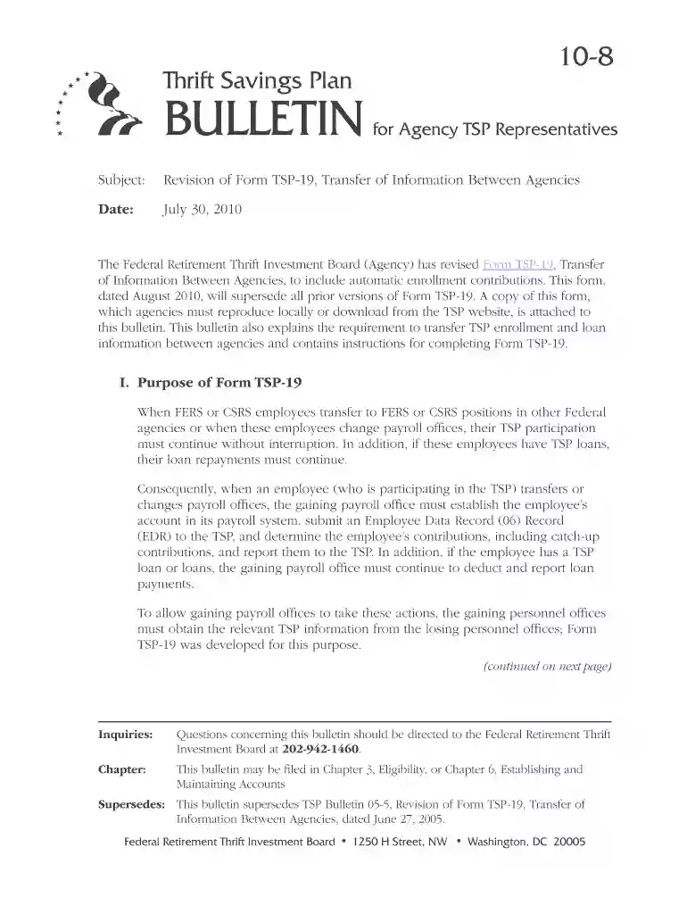 tsp 19 2010 form Preview on Page 1