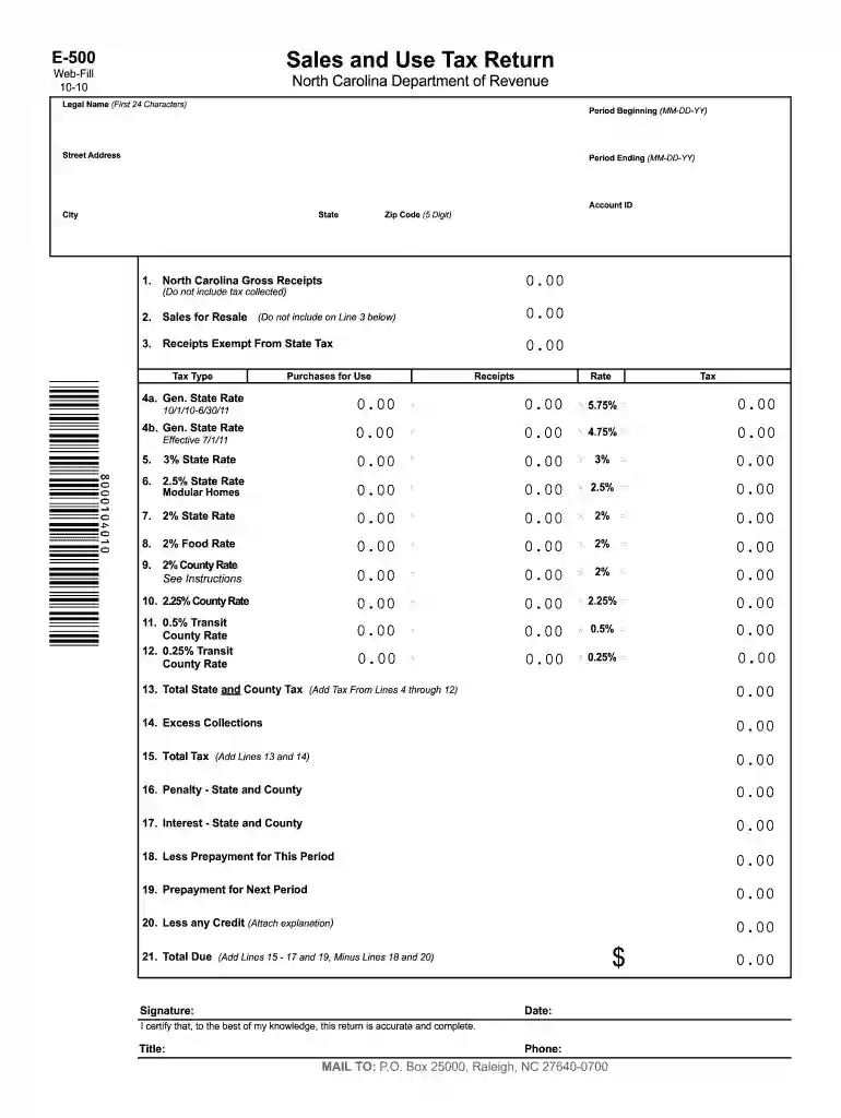 e 500 2010 form Preview on Page 1