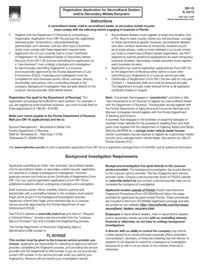 dr1 form Preview on Page 1