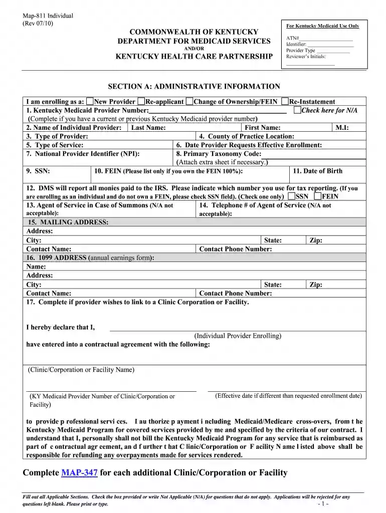 map 811 2010 form Preview on Page 1