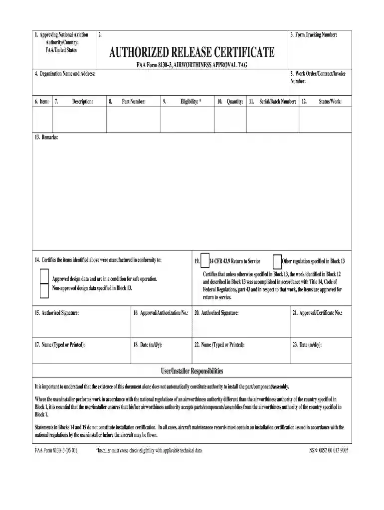 8130 faa Preview on Page 1