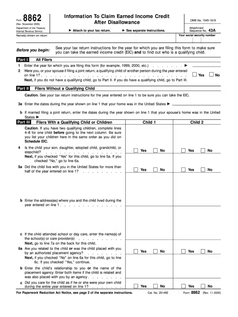 8862 form Preview on Page 1