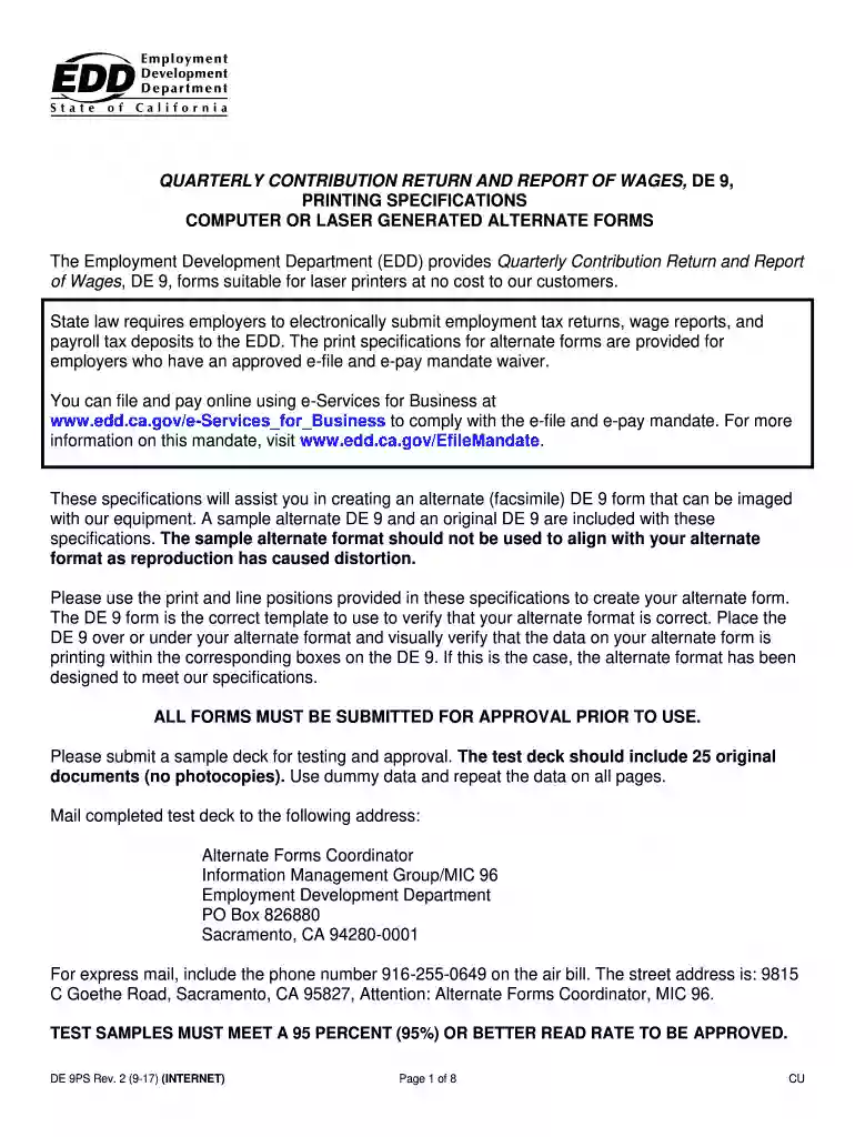 quarterly contribution return and report of wages Preview on Page 1