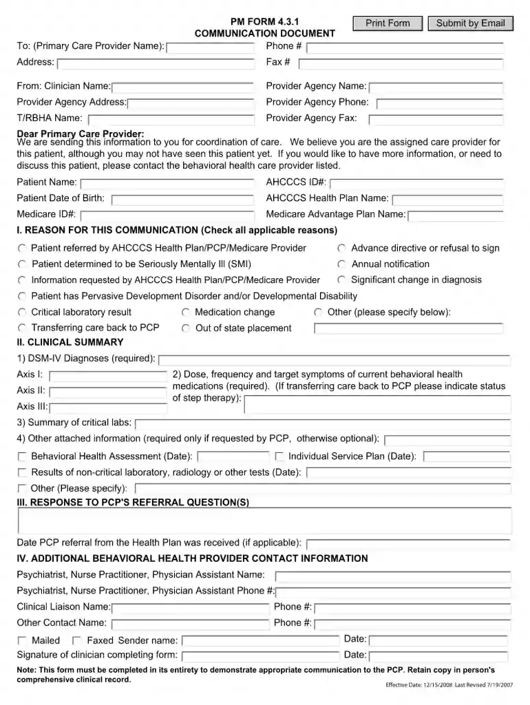 communicaito document form 4 3 1 Preview on Page 1