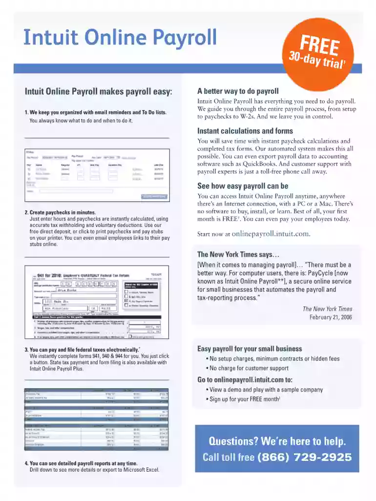 quickbooks pay stub template free Preview on Page 1