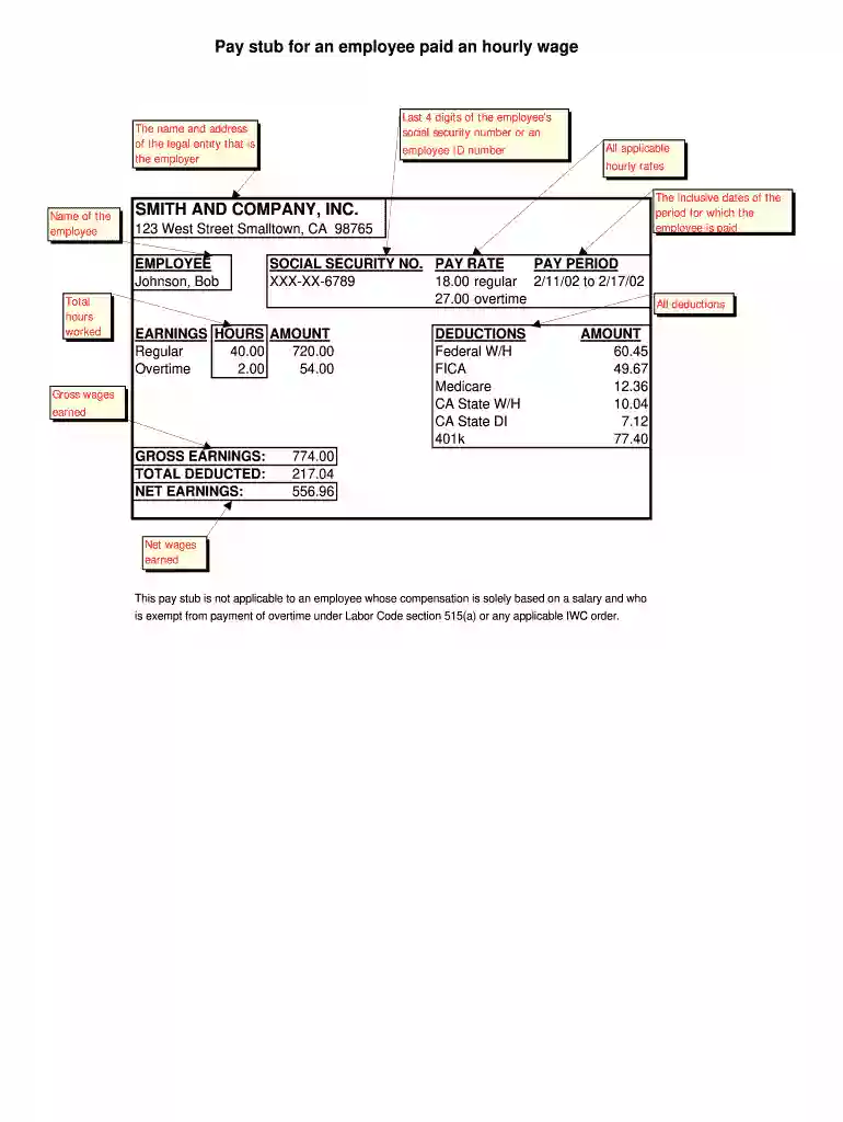 stub wage Preview on Page 1