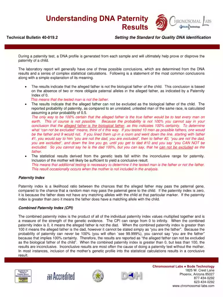 positive dna test results paper pdf free download Preview on Page 1