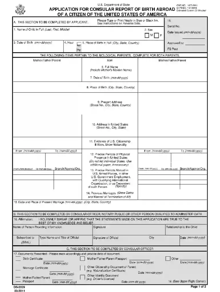 ds2029 consular Preview on Page 1