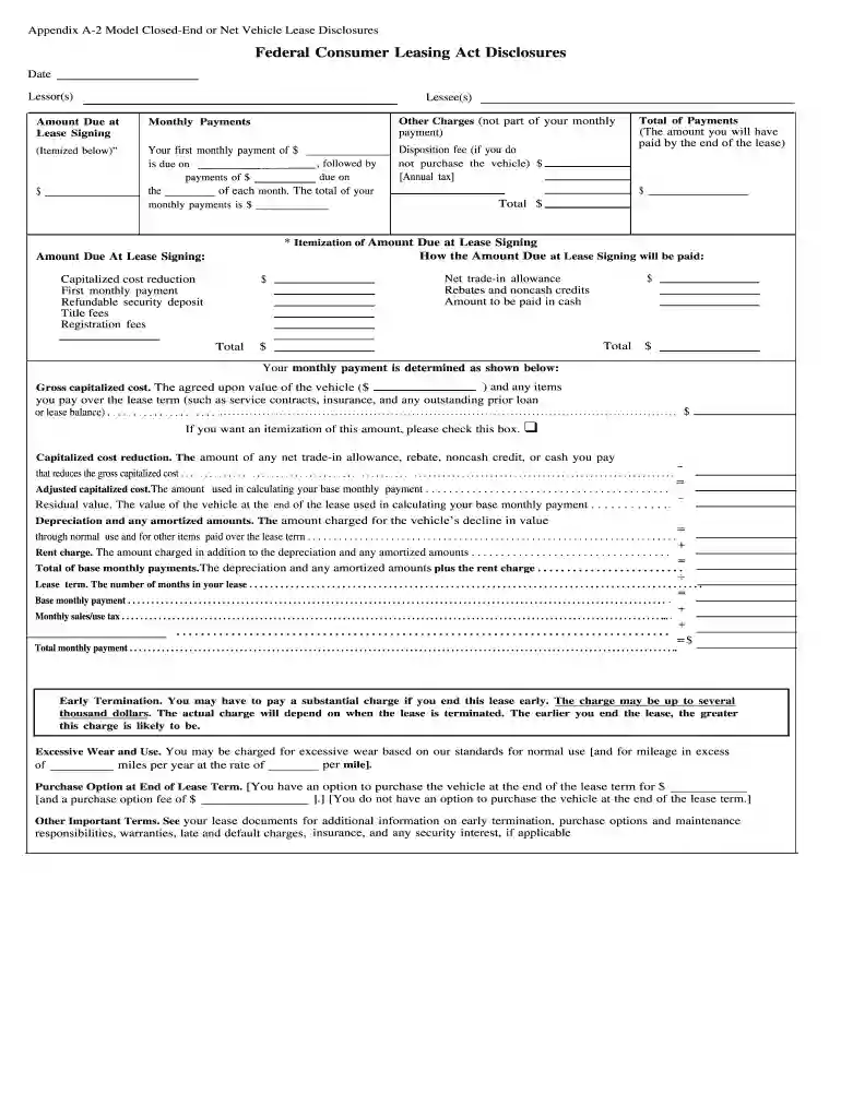 federal consumer leasing act Preview on Page 1