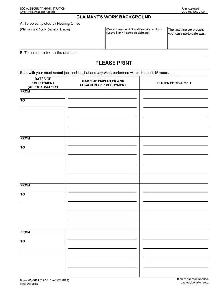 form ha 4633 2012 Preview on Page 1