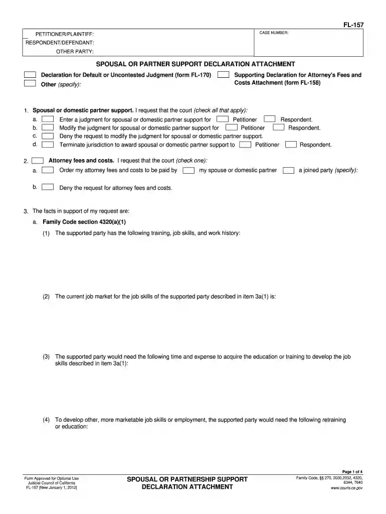 sample filled out fl 157 Preview on Page 1