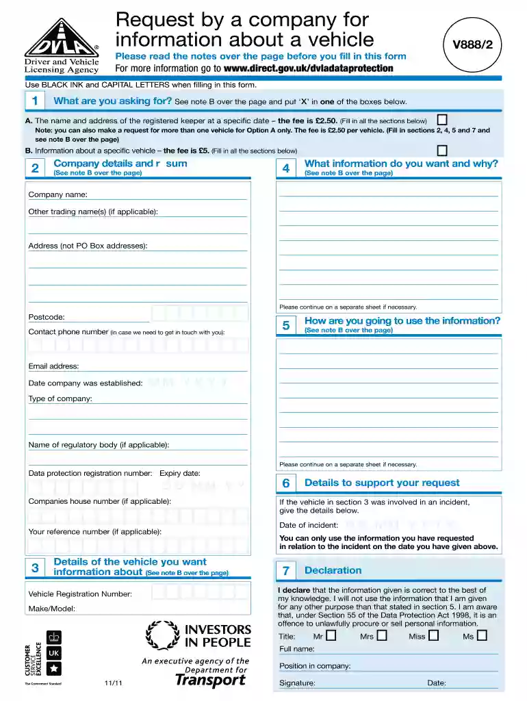 v888 form Preview on Page 1
