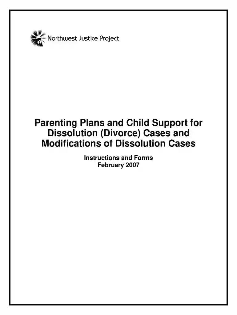 parenting plan template Preview on Page 1