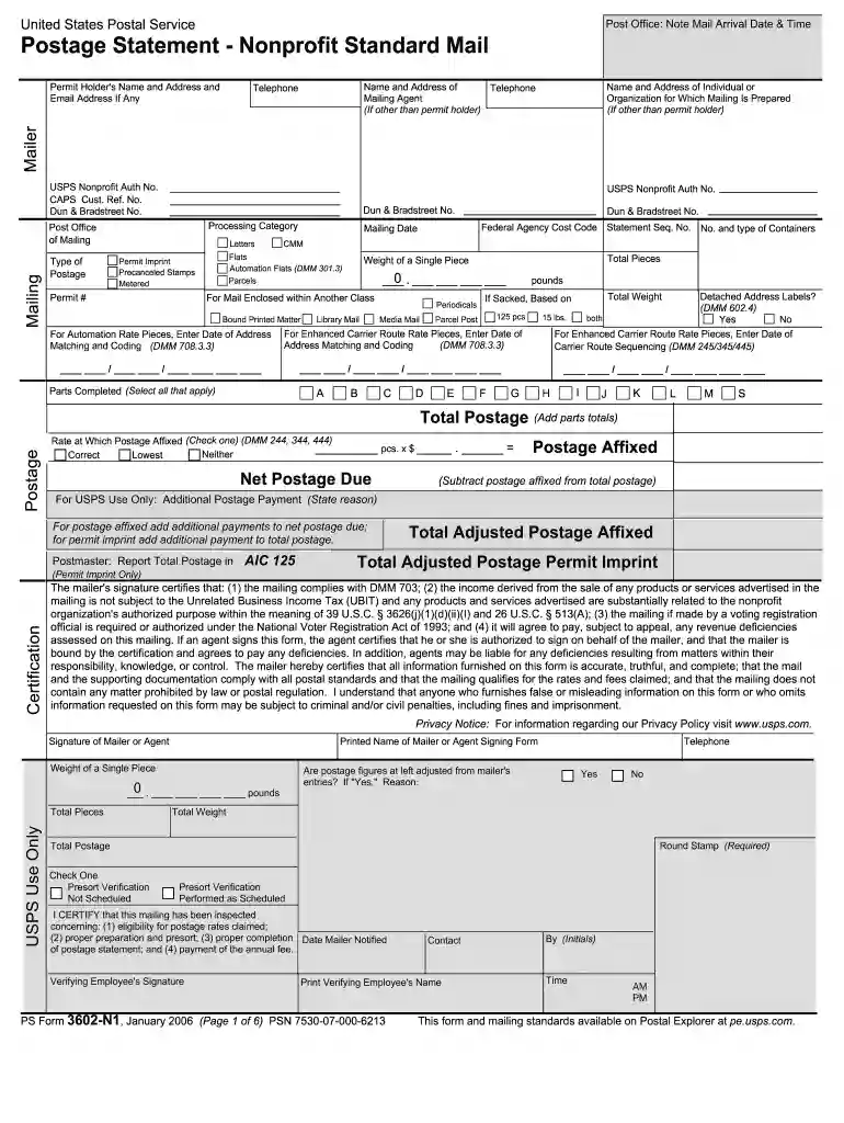 ps form 3602 nz Preview on Page 1