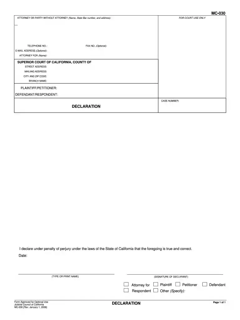 form mc 031 Preview on Page 1