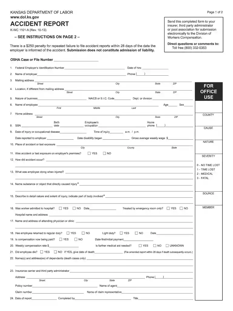 kansas department of labor complaint Preview on Page 1