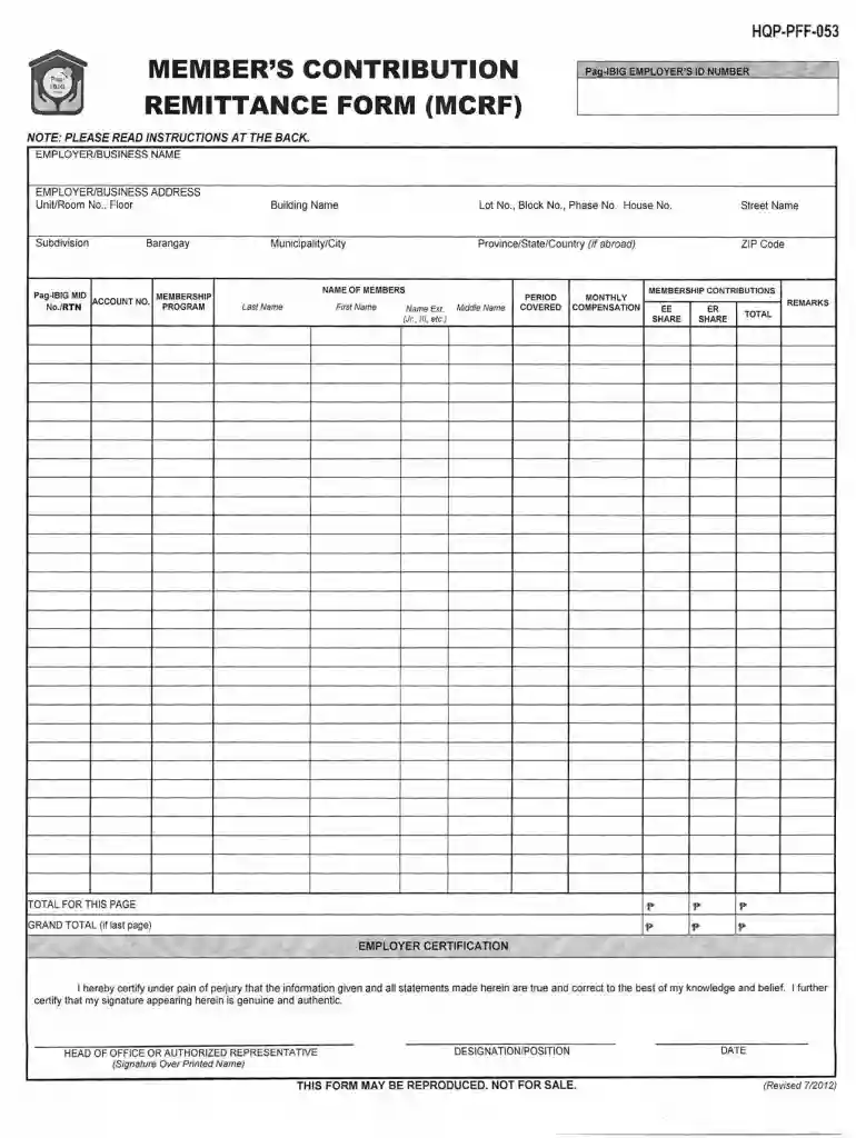 hqp pff 397 Preview on Page 1