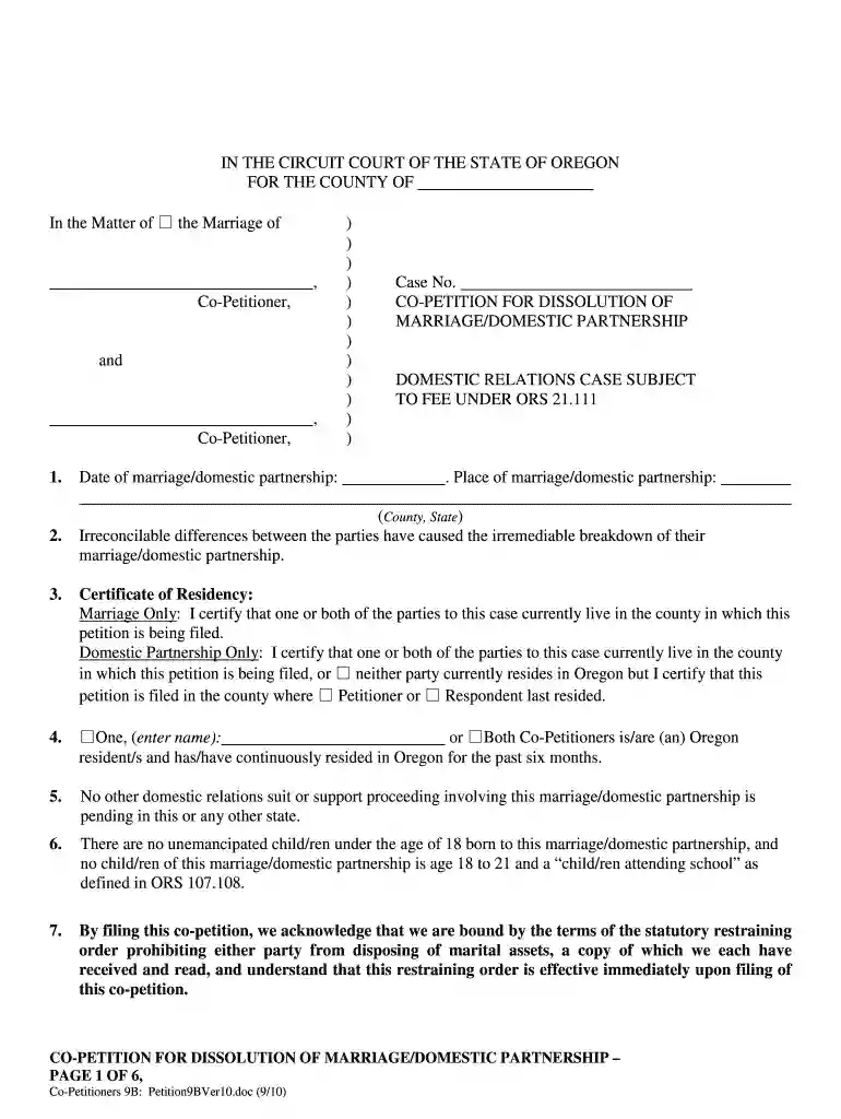 dissolution of marriage Preview on Page 1