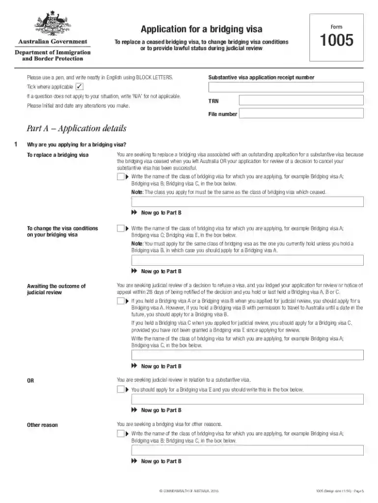 form 1005 Preview on Page 1