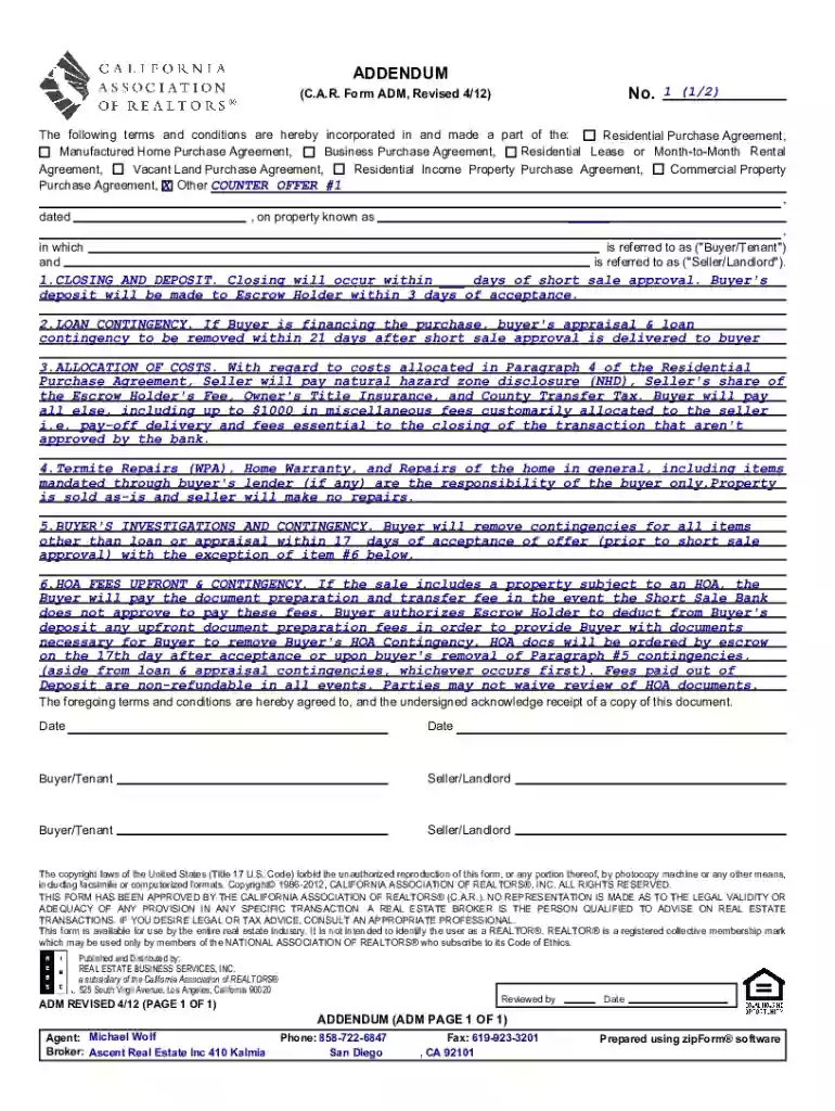 is referred to as ("Seller/Landlord") Preview on Page 1