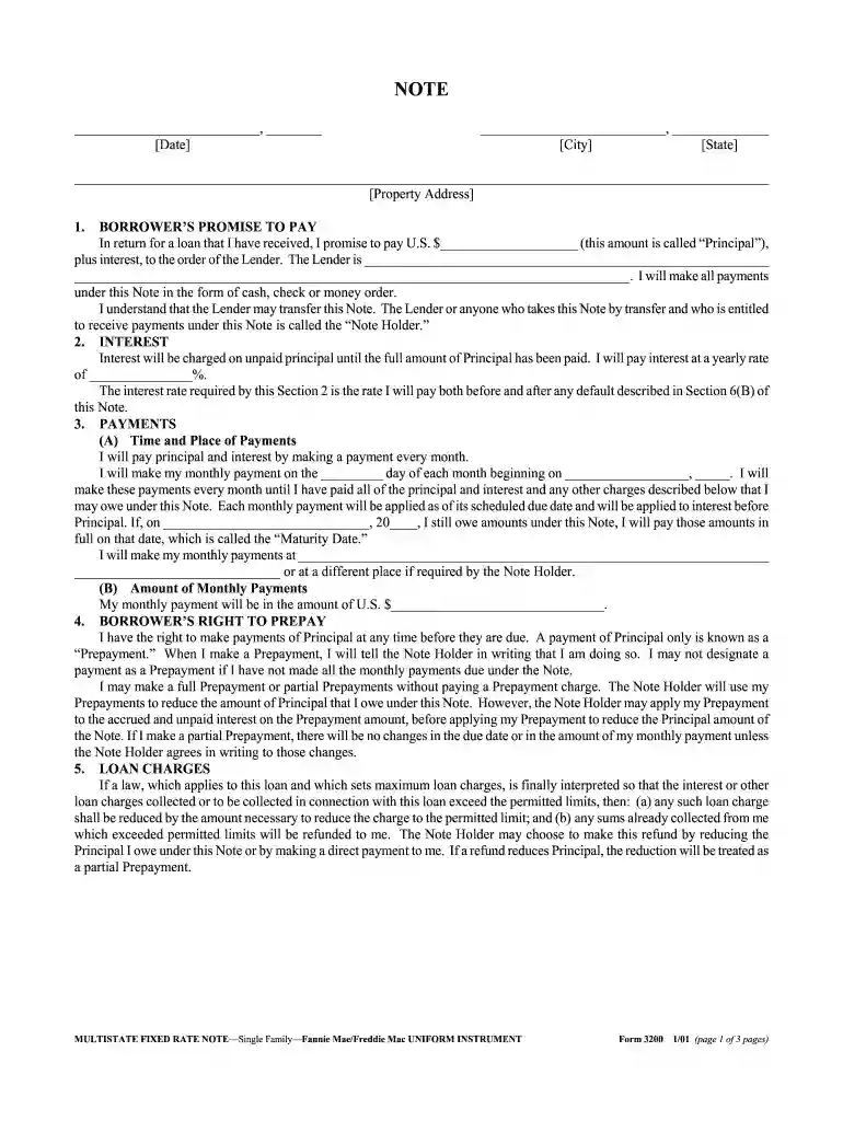 lost note affidavit fannie mae Preview on Page 1