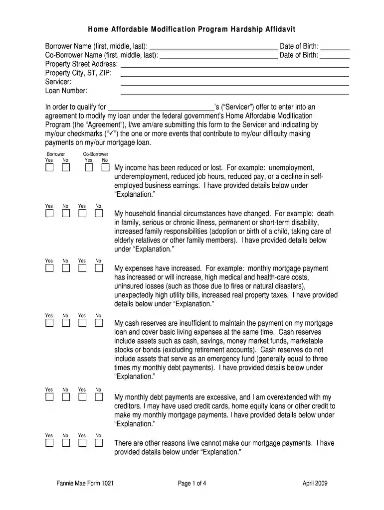 documentation affidavit Preview on Page 1