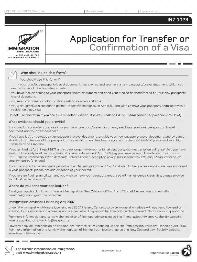1023 form nz Preview on Page 1