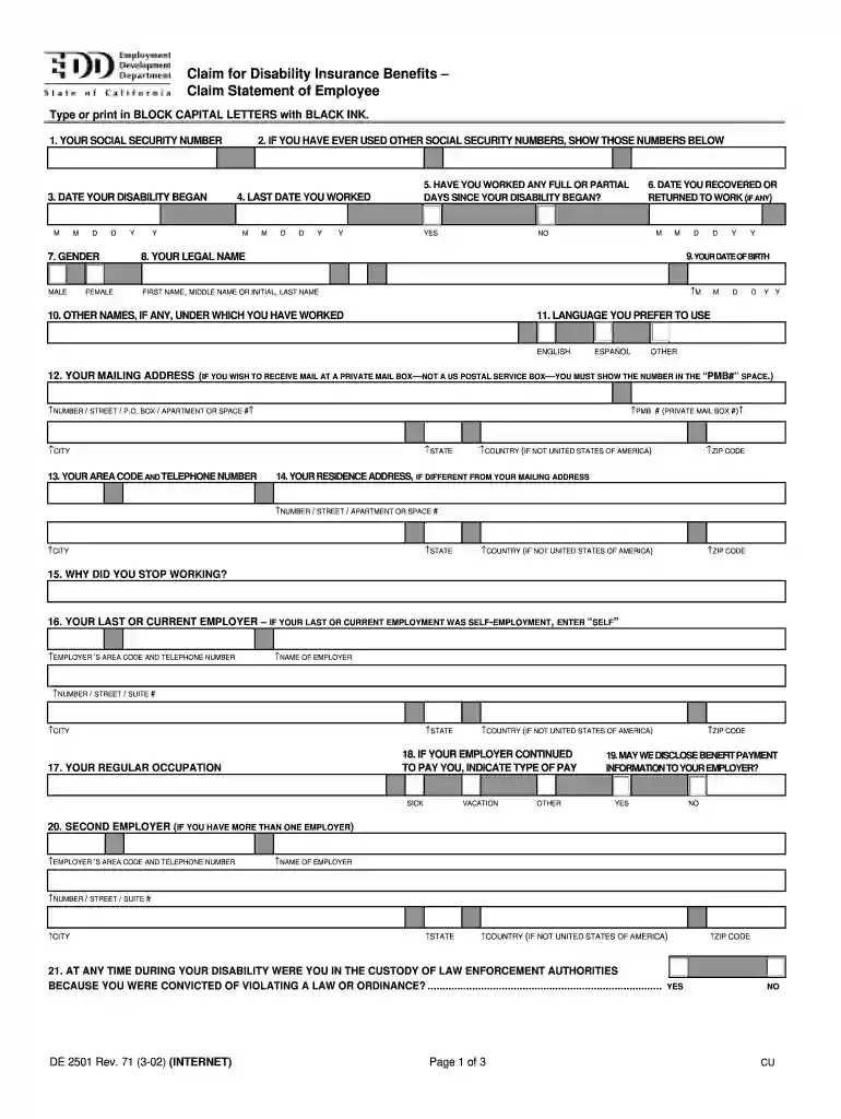 pending medical provider form edd Preview on Page 1