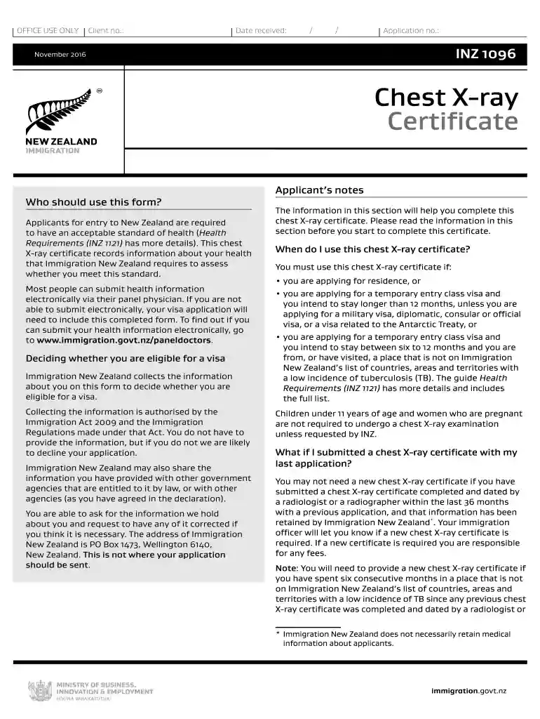 inz 1096 form download Preview on Page 1