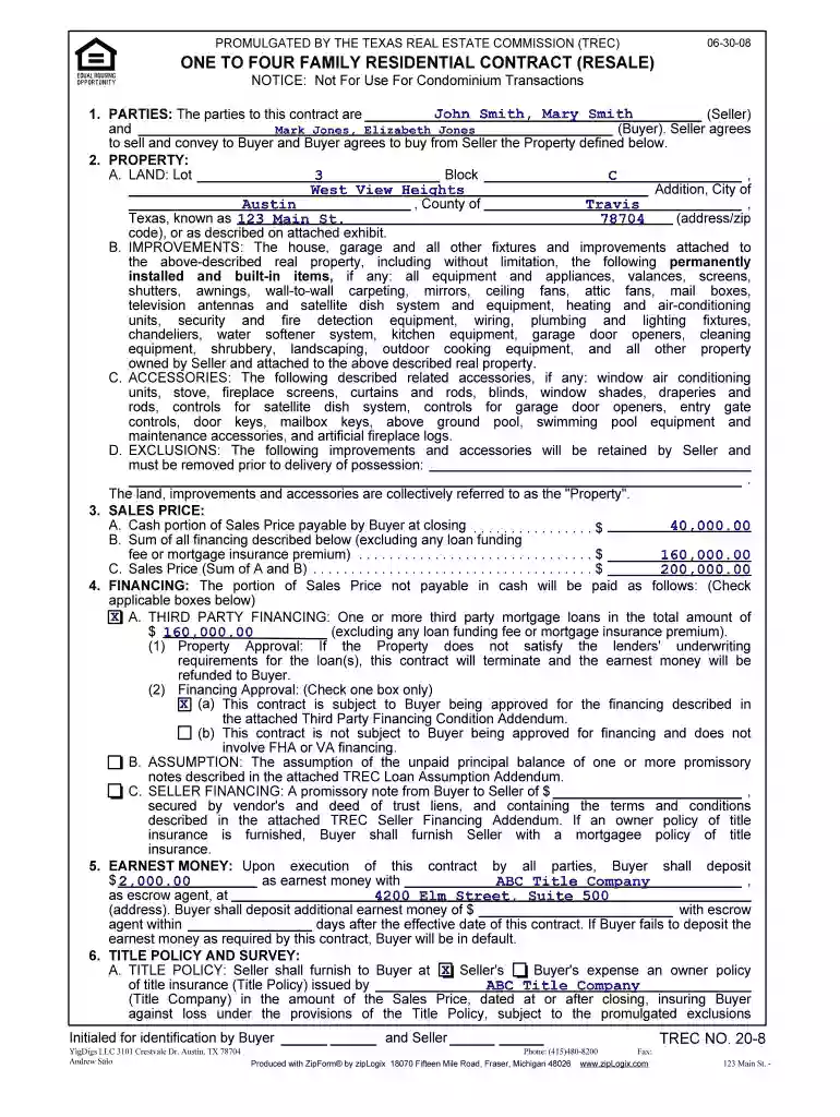 for sale by owner contract Preview on Page 1