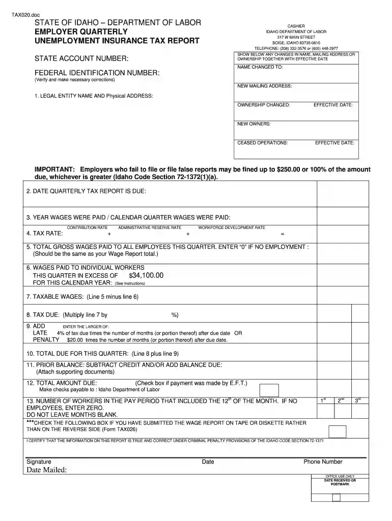 idaho unemployment Preview on Page 1