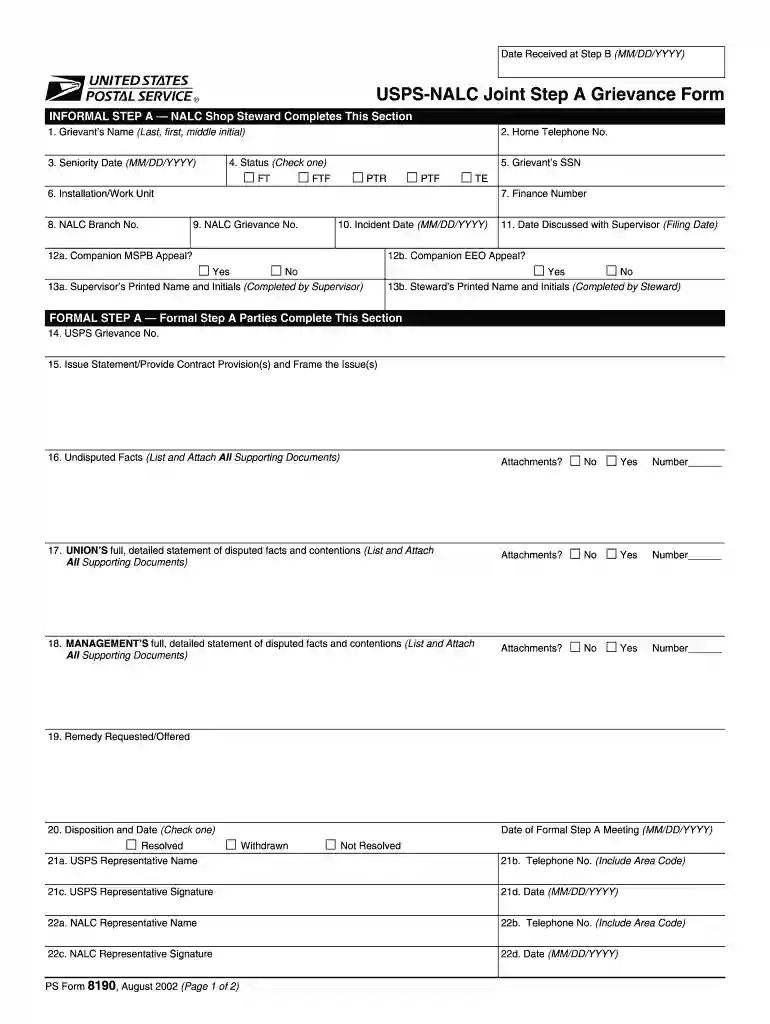 nalc grievance starters Preview on Page 1