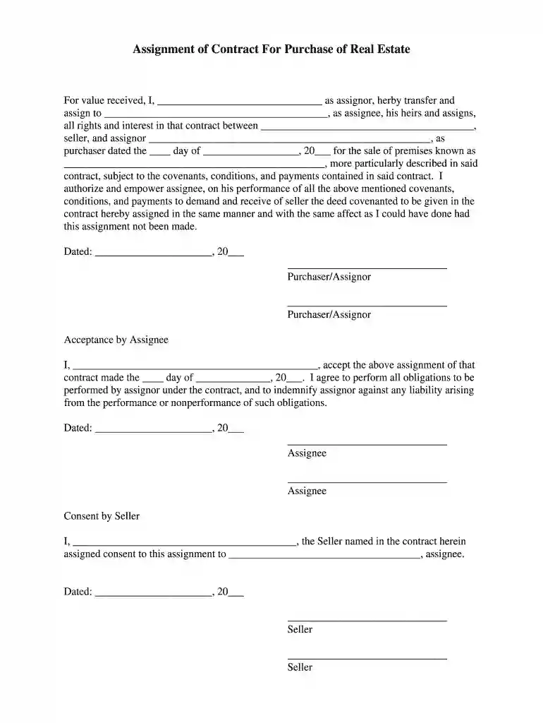 wholesale real estate contract pdf Preview on Page 1