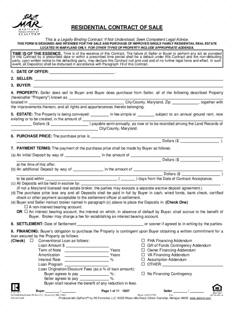 as is addendum maryland Preview on Page 1