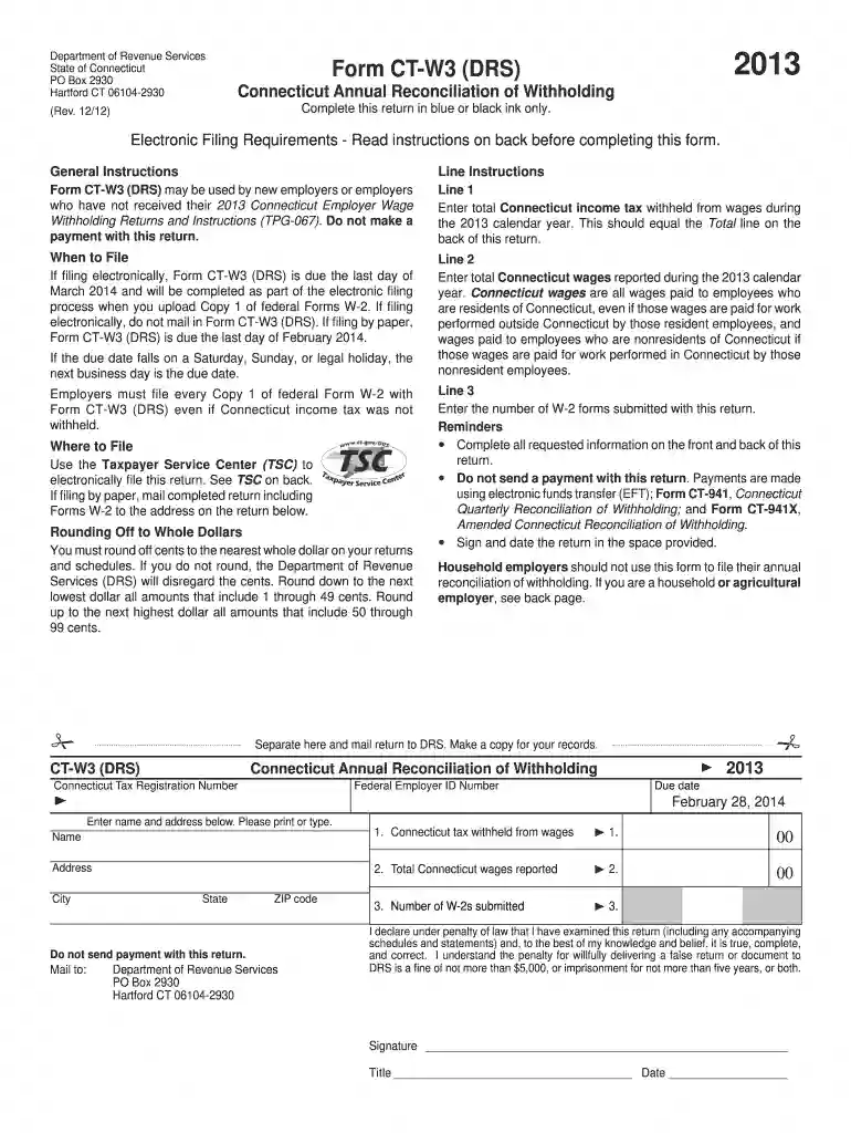 printable 2013 w 3 form Preview on Page 1