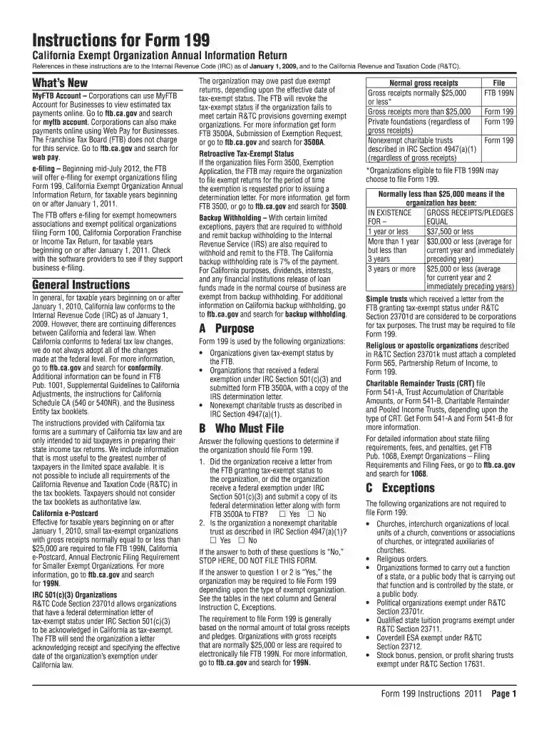 ca form 199 instructions Preview on Page 1