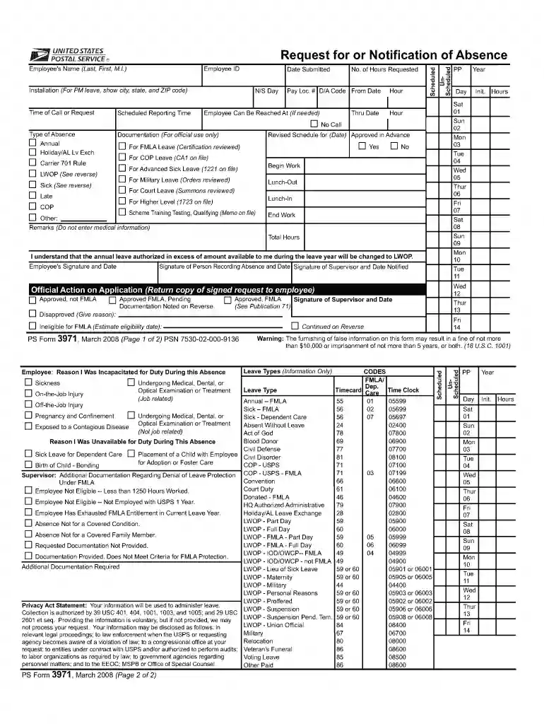 ps form 3971 Preview on Page 1