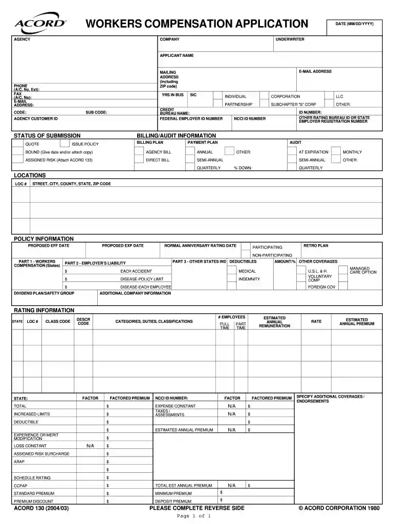 filled form of accord130 Preview on Page 1