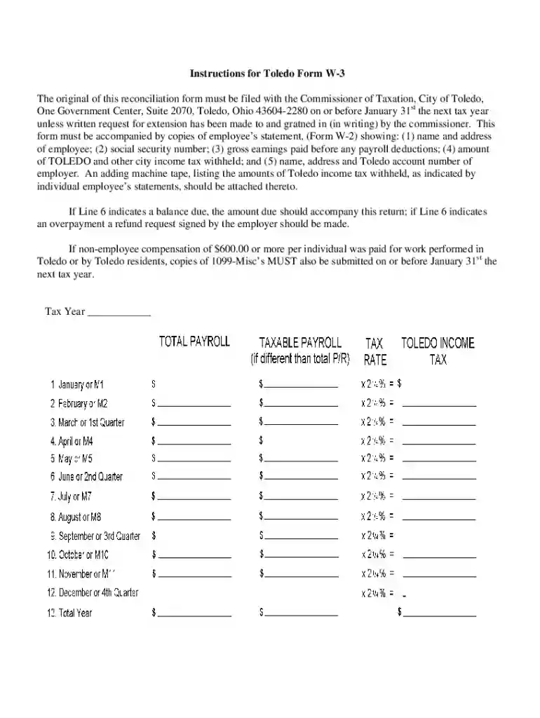 city of toledo taxation Preview on Page 1