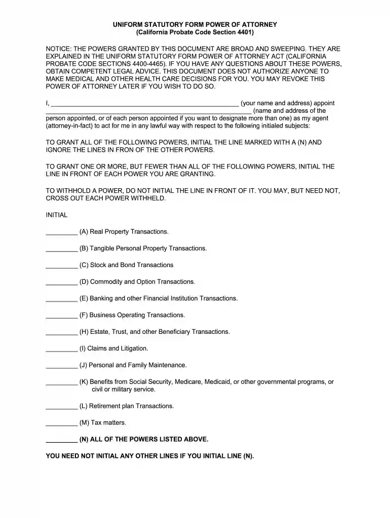 california probate code section 4401 Preview on Page 1