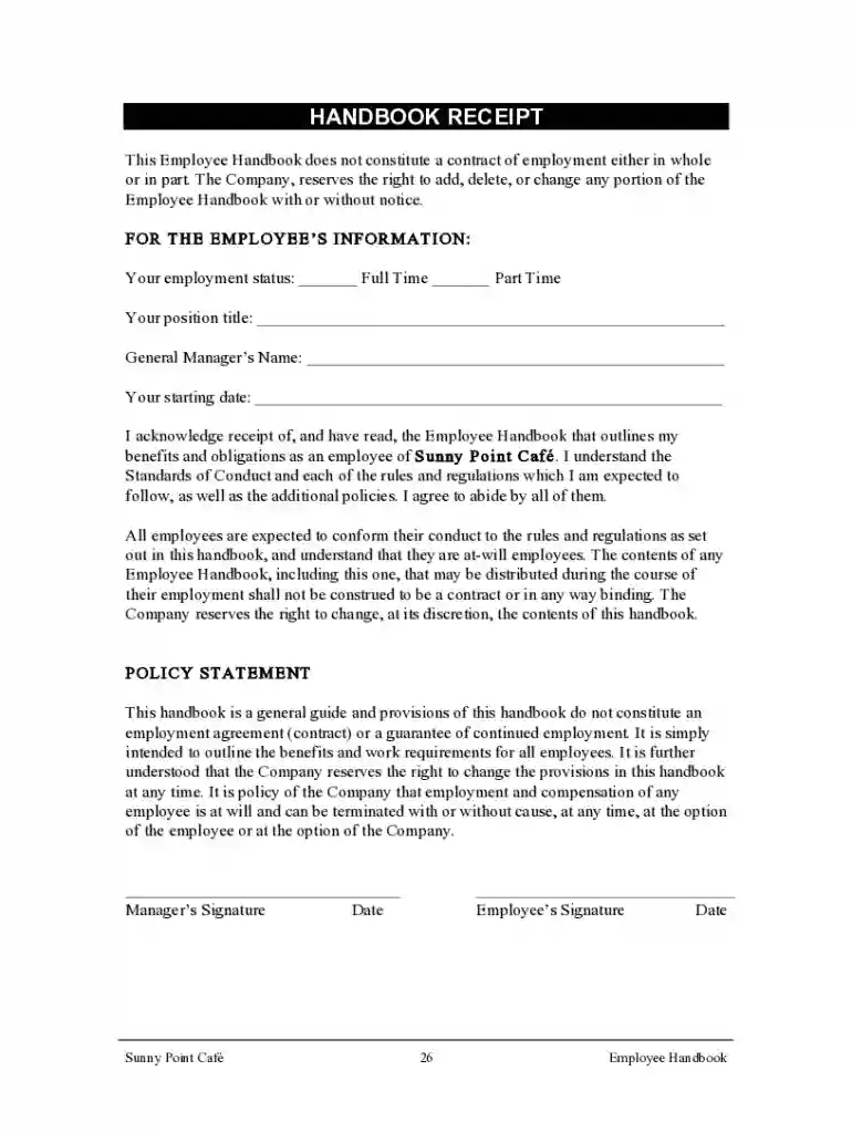starbucks employee handbook pdf Preview on Page 1